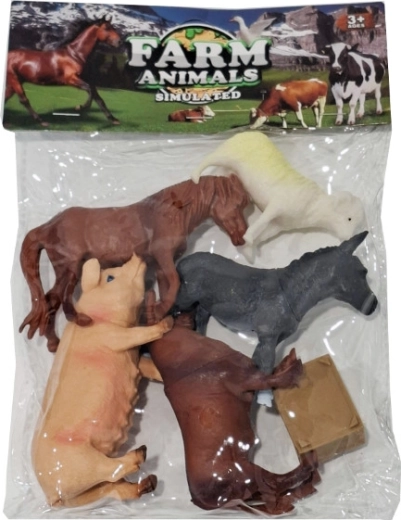 Sæt med figurer af husdyr