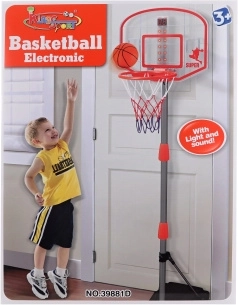 Basketkurv med stander, tæller, lys og lyde