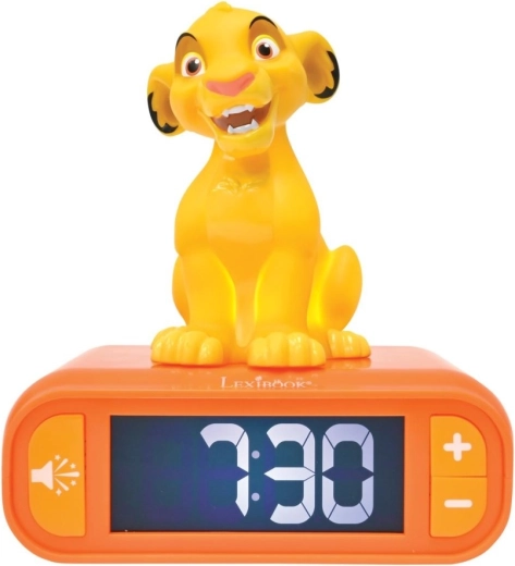 Lexibook vækkeur Simba med lysende figur