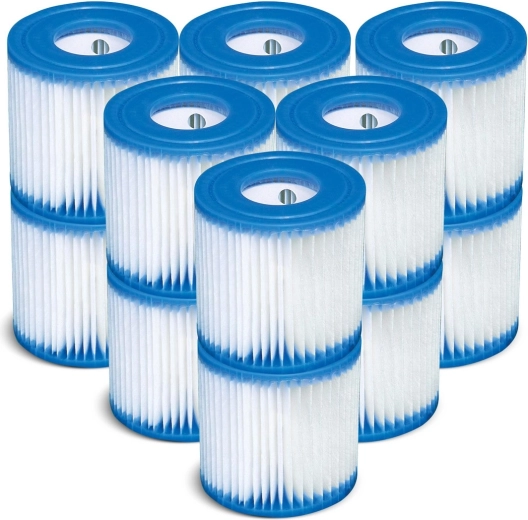S1 INTEX spafiltere – sæt med 12 stk.