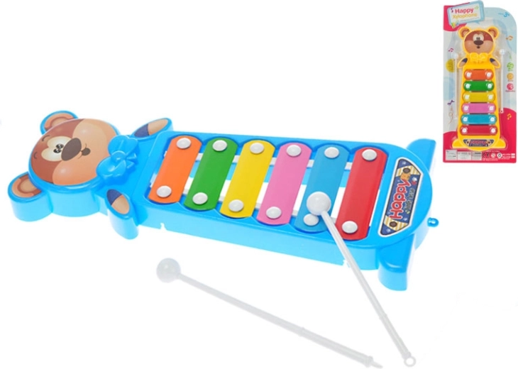 Xylofon bamse 28 cm – musiklegetøj til børn