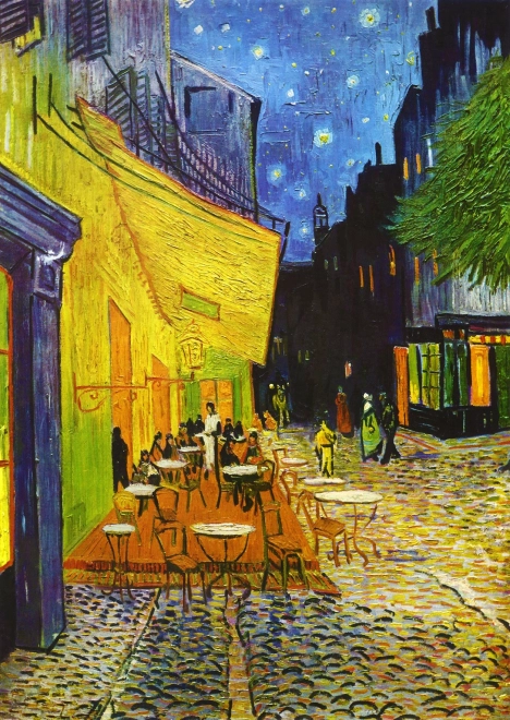 Puslespil Vincent van Gogh: Caféterrasse om natten 1000 brikker