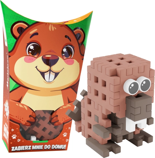 Byggesæt Mini Waffle Pocket Pets – bæver