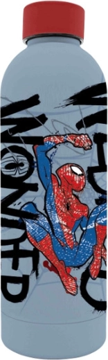 Rustfri stålflaske med 3D-print SPIDERMAN 500 ml