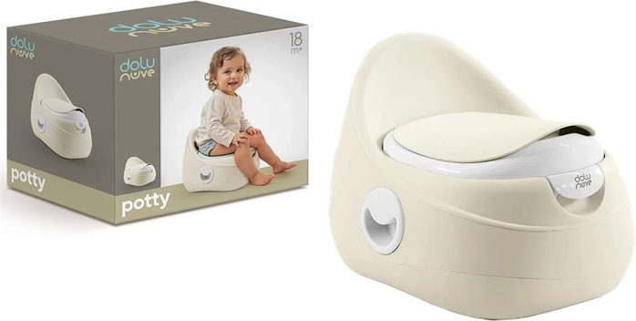 Dolu børnepotte med ryglæn – beige