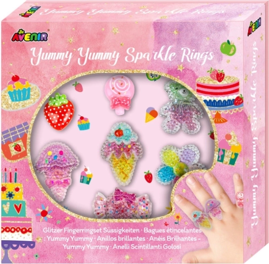 Glitrende ringe Smakołyki – sæt med 7 stk.