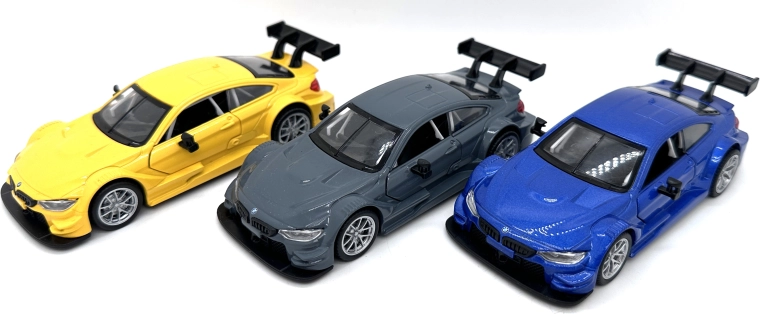 Metalmodel BMW M4 DTM med lys og lyde (3 varianter)