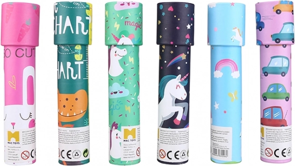 Kalejdoskop til børn med farvede mønstre