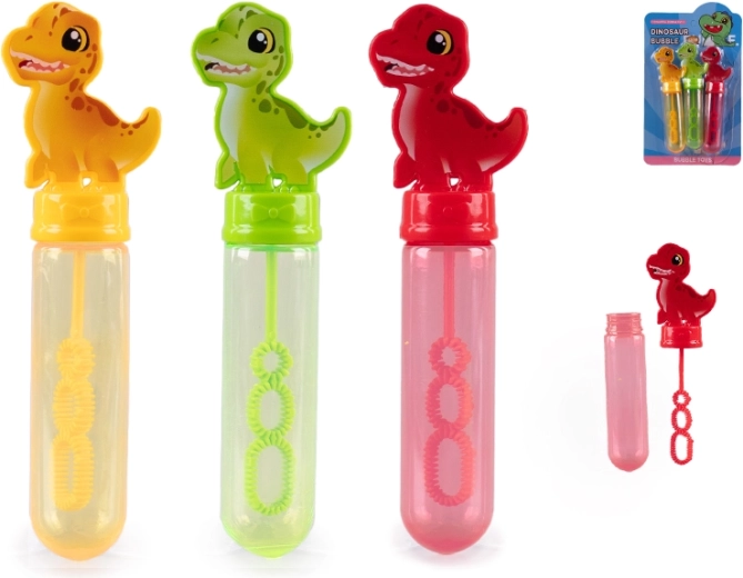 Sæbebobler med dinosaurer 15 cm – sæt med 3 stk.