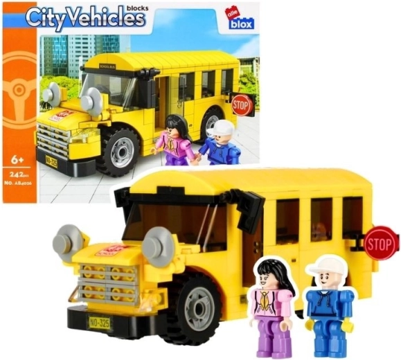 Alleblox City byggesæt skolebus (242 dele) - 1 stk.