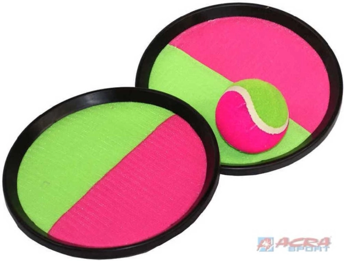 ACRA Catch ball-spil med 2 mål og bold med velcro