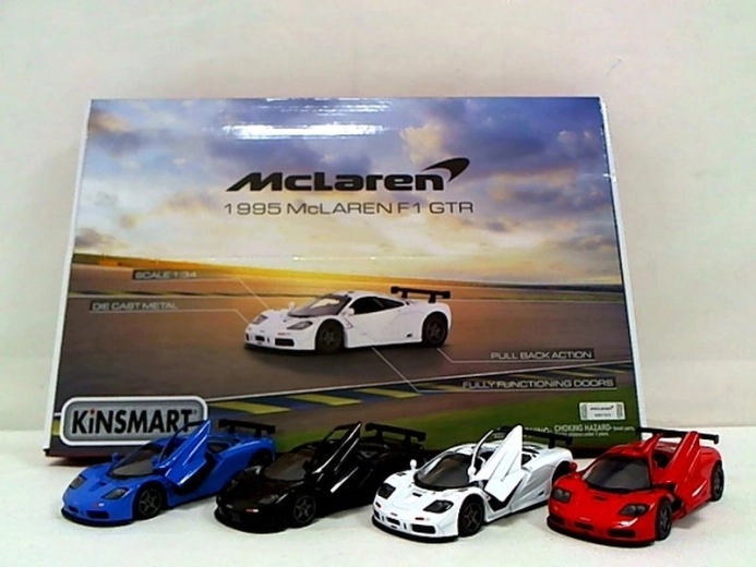 McLaren F1 GTR 1995 bil med pull-back, 4x4, 1:34 - 1 stk.