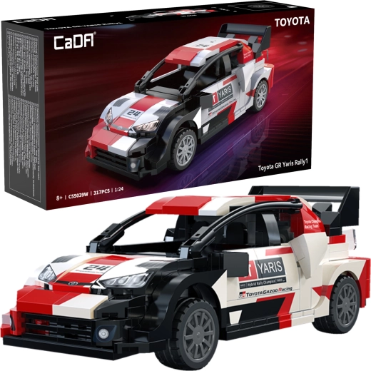 Byggesæt CaDA Toyota GR Yaris Rally1 – racerbilen med 317 dele (1:24)