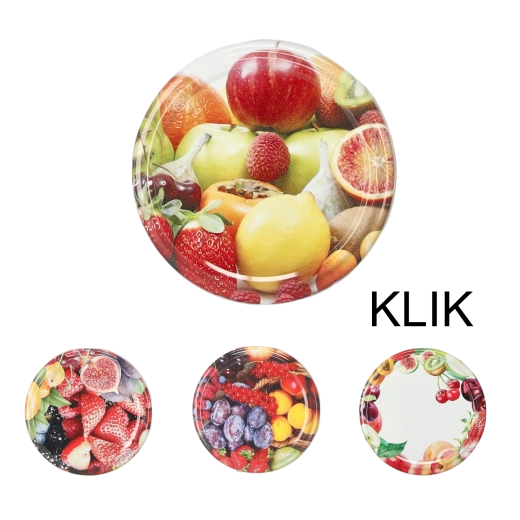 Metallåg til henkogning med klik BerriesMix3 63 mm