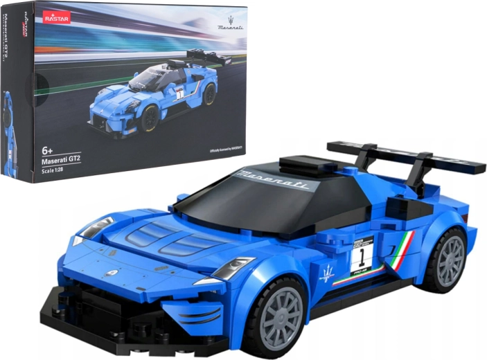 Byggesæt af racerbilen Maserati MC20 GT2 blå RASTAR