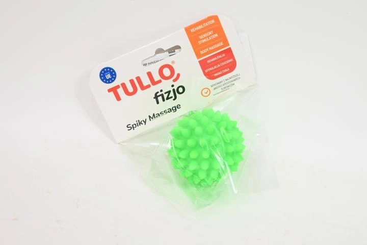 Fizjo rehabiliterende massagebold med knopper 5,4 cm grøn