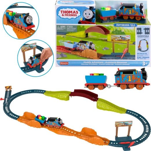 Fisher-Price Thomas og venner Mudret eventyr med Thomas med motor og skinner