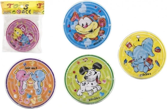 Børne kuglelabyrint med dyremotiver