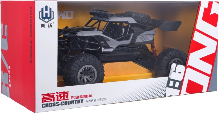 R/C terrængående crawler Monster sort 1:6