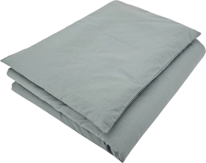Betræk i bomuld til babyseng, 2 dele, 90 × 120 cm – Olivegrøn