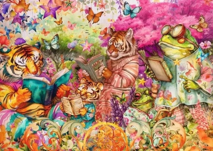 Ravensburger puslespil Bogklub 1000 brikker