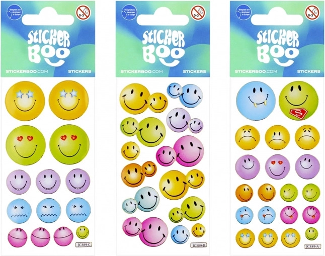 Emoji-klistermærker - 1 stk.
