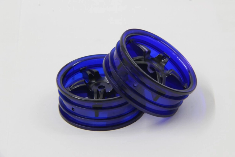 Tamiya fem-egers fælg neonblå 22 mm