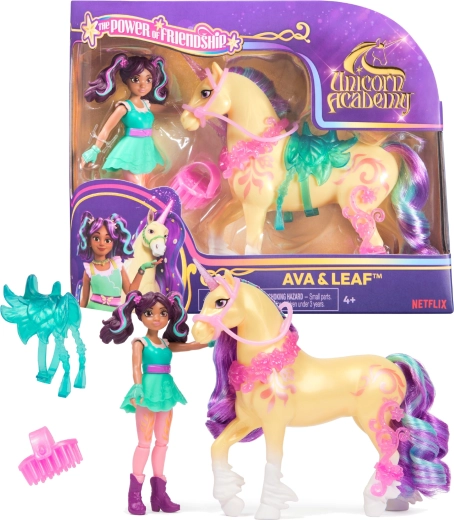 Unicorn Academy-figurerne Ava og Leaf med tilbehør