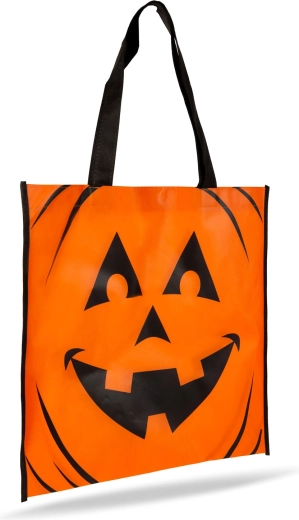 Halloween-gavepose med græskarmotiv