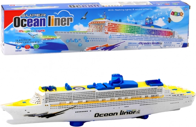 Interaktiv udflugtsbåd med lys, lyde og forhindringsundgåelse