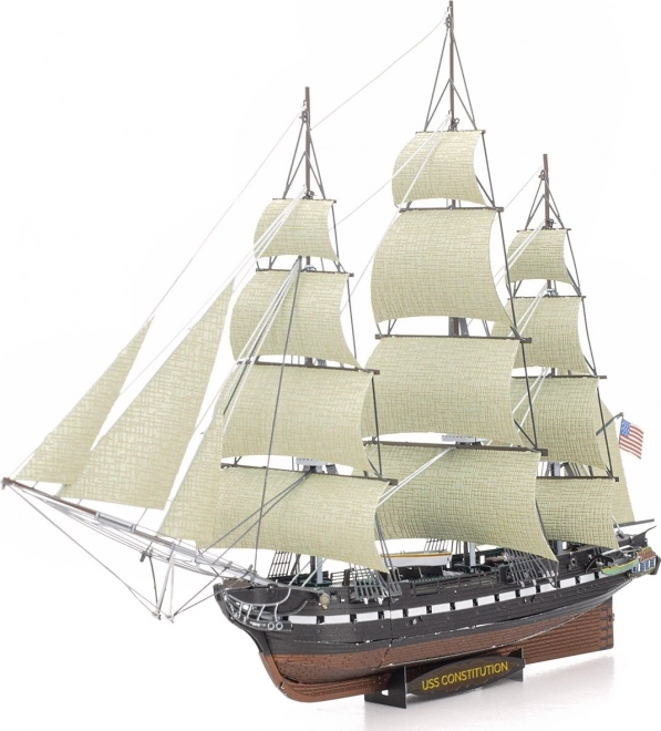 Metal Earth 3D-puslespil Premium Series: skibet USS Constitution – metalmodel