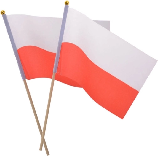 Tekstilflag på pind