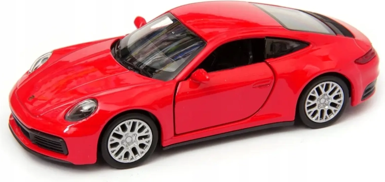 Metal model Welly Porsche 911 Carrera 4S 1:34 rød
