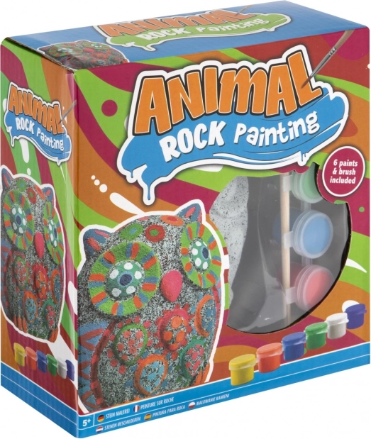 Kreativt sæt til stenmaling – ugle