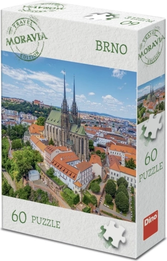 Dino puslespil turistudgave Morava: Brno (60 brikker)