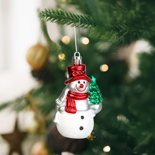 Juleophæng med snemand