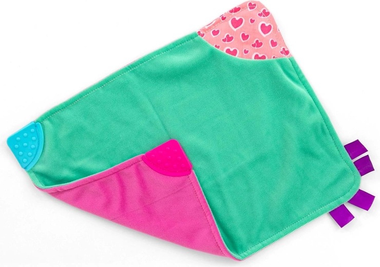 Plysset nusseklud Blanky pink - 1 stk.