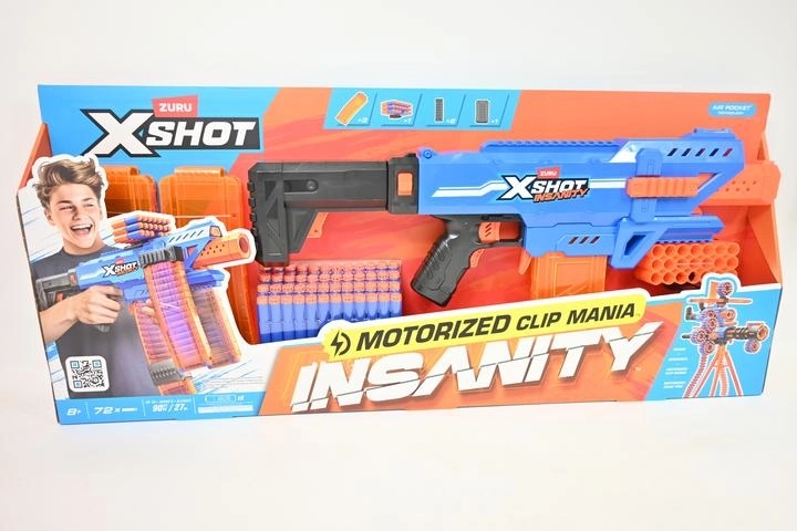 Motoriseret skumblaster Zuru X-Shot Insanity Clip Mania
