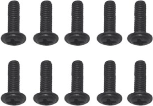 Skruer Torento 2,5 × 6 × 10 mm (10 stk.)
