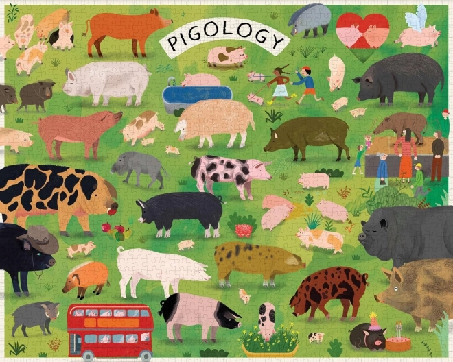 Puzzle Pigologie 1000 brikker fra Chronicle Books