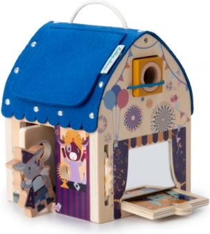 Træhus med optiske illusioner fra Lilliputiens