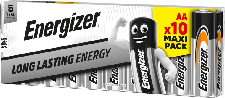 Energizer Everyday alkaliske batterier AA, 10 stk