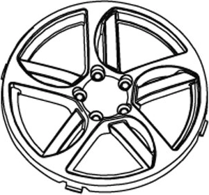 Kapsler til forhjul til børnekøretøj Lamborghini Murciélago JAMARA (sæt med 2 stk.)