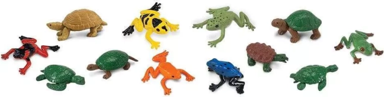 Safari Ltd. frø- og skildpaddefigurer - 48 stk.