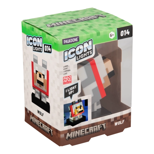 Paladone Minecraft ikonlampe – ulv