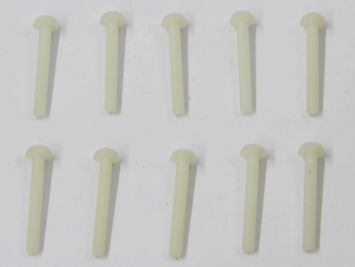 Plastskruer med panhoved og krydskærv M4 × 30 mm, 10 stk.