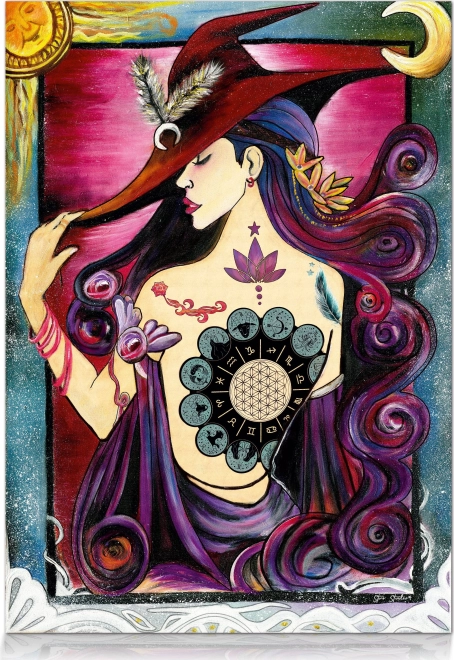 Puslespil Dama i stjernetegnene 1000 brikker