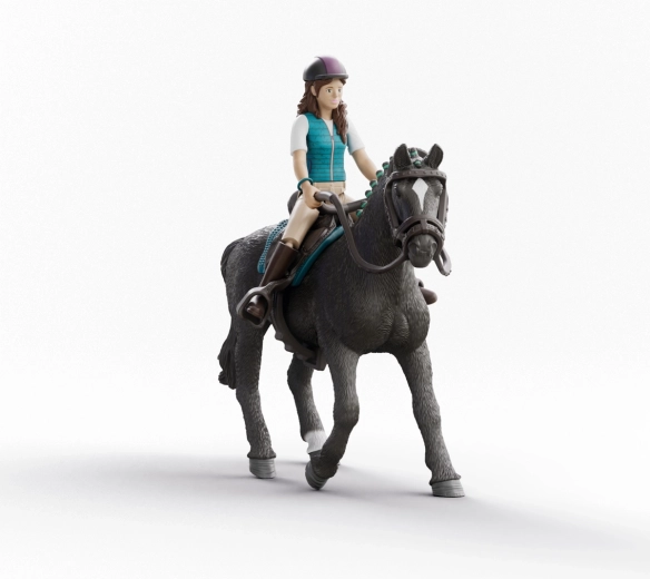 Schleich Horse Club Lisa og Storm – rytterfigur med hest til børn