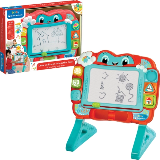 Baby Clementoni min interaktive magnetiske tegnetavle 2-i-1