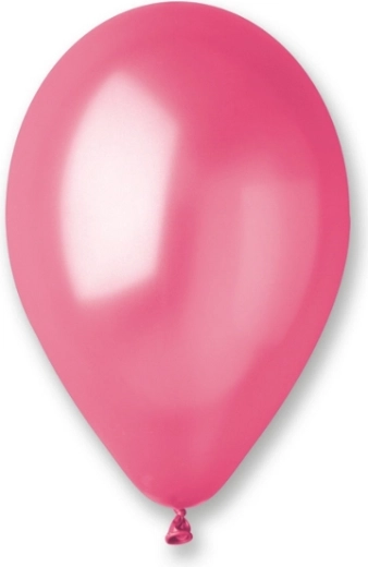 Metalliske balloner 25 cm – mørkerosa